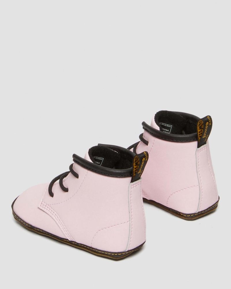 Botas Dr Martens Newborn 1460 Auburn Cuero Booties (Mason Pu Split+Mason Nw Sintetico) Rosas | IY75-V3NJ