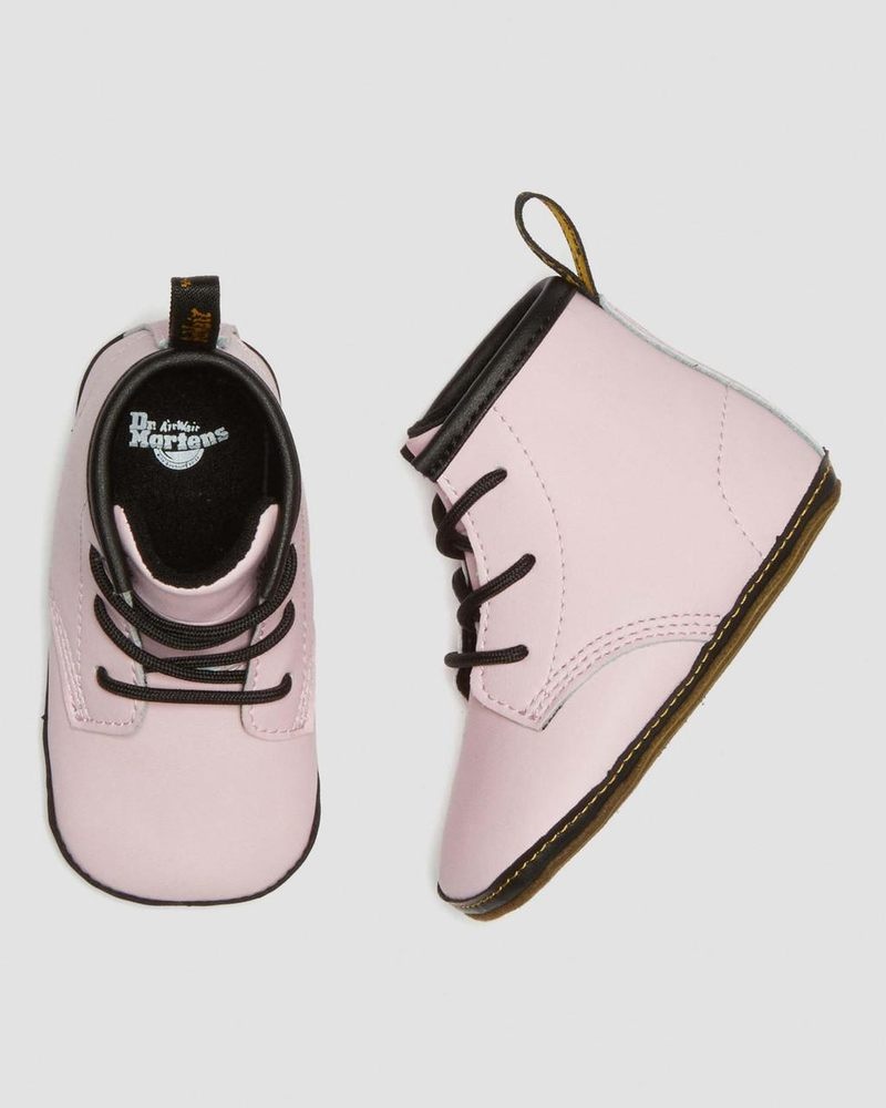 Botas Dr Martens Newborn 1460 Auburn Cuero Booties (Mason Pu Split+Mason Nw Sintetico) Rosas | IY75-V3NJ