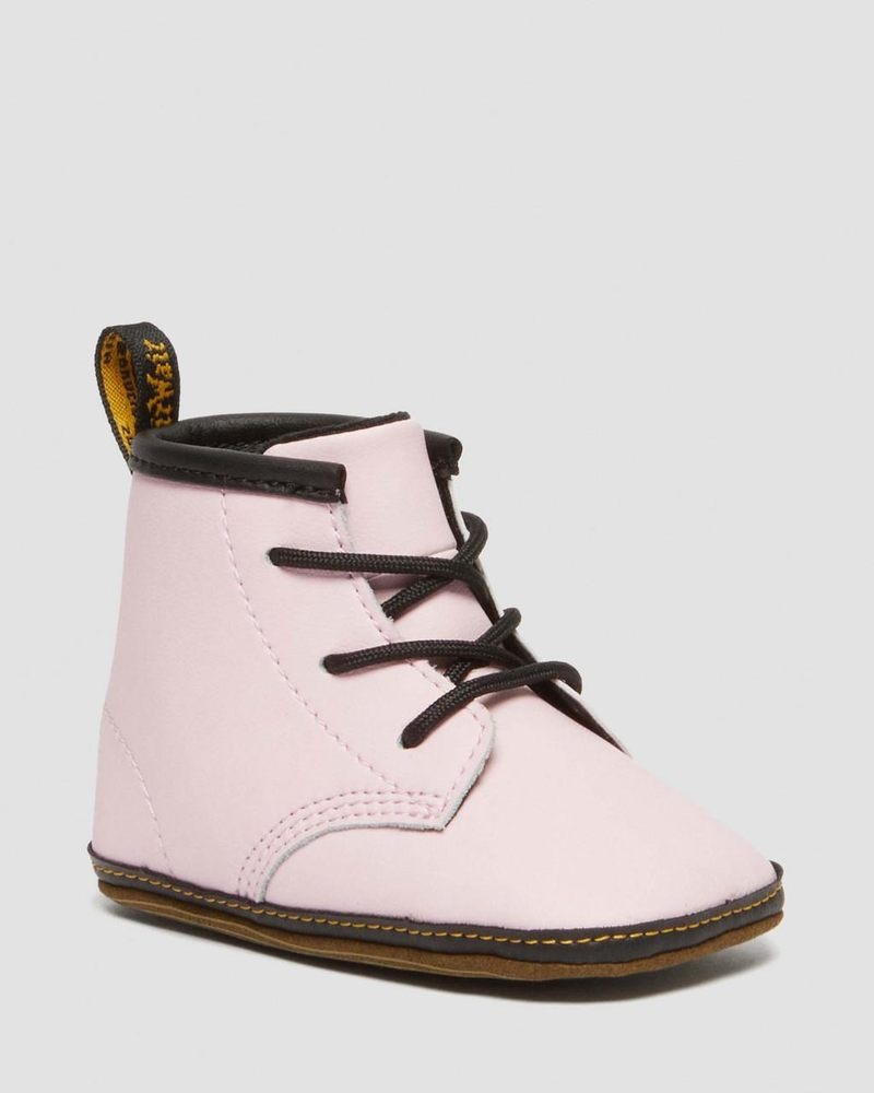 Botas Dr Martens Newborn 1460 Auburn Cuero Booties (Mason Pu Split+Mason Nw Sintetico) Rosas | IY75-V3NJ