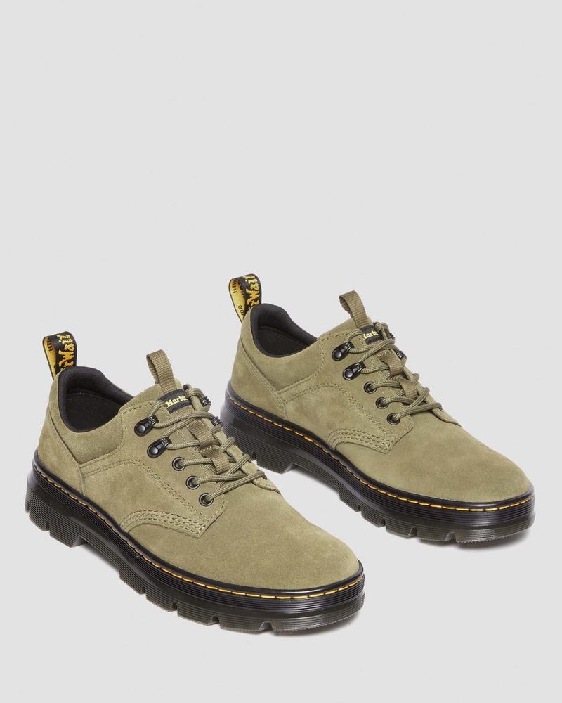 Botas Dr Martens Reeder Gamuza Utility Shoes (E.H.Gamuza) Verde Oliva | JJ86-H5EP