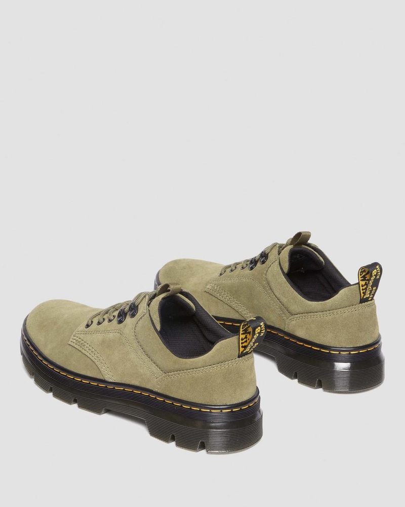 Botas Dr Martens Reeder Gamuza Utility Shoes (E.H.Gamuza) Verde Oliva | JJ86-H5EP