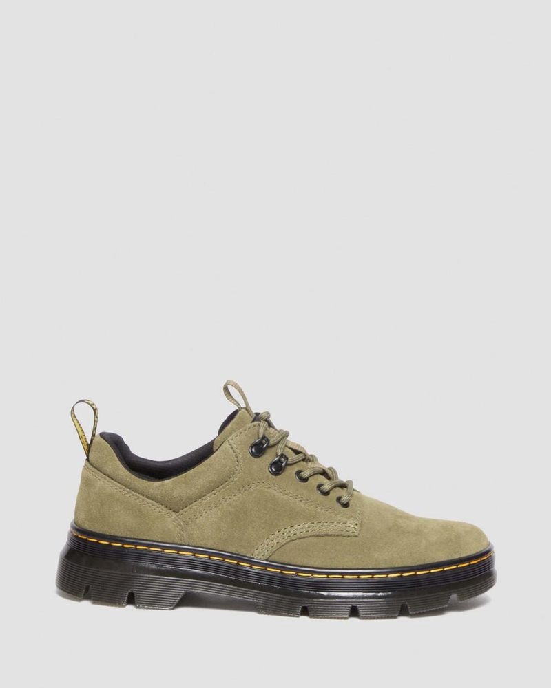 Botas Dr Martens Reeder Gamuza Utility Shoes (E.H.Gamuza) Verde Oliva | JJ86-H5EP