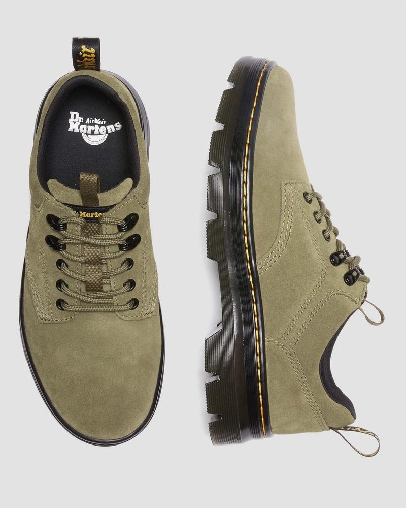 Botas Dr Martens Reeder Gamuza Utility Shoes (E.H.Gamuza) Verde Oliva | JJ86-H5EP