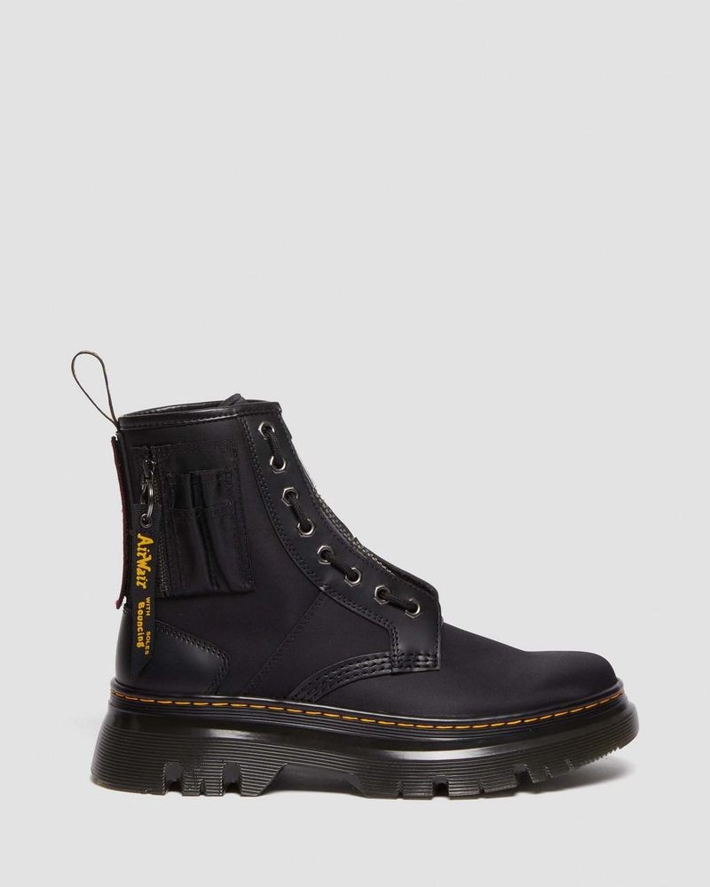 Botas Dr Martens Tarik Alpha Industries Cuero & Nylon Utility Boots Negras | WS74-E7EV