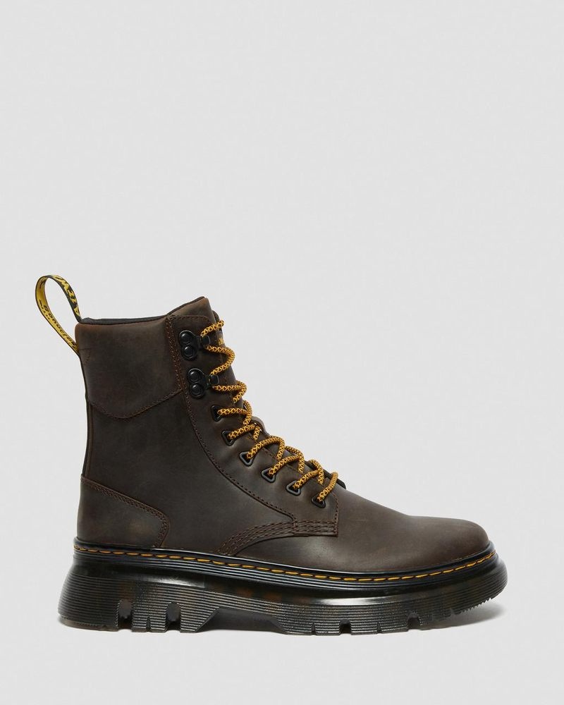 Botas Dr Martens Tarik Crazy Horse Cuero Utility Boots (Crazy Horse) Marrones Oscuro | MY33-A2IH