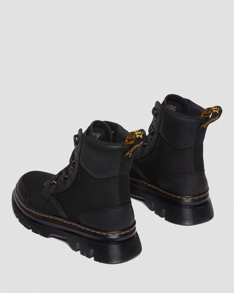 Botas Dr Martens Tarik Cuero & Nylon Utility Boots (Waxed Full Grain+Hydro+ Recycled Nylon Ripstop) Negras | XF48-R8VY