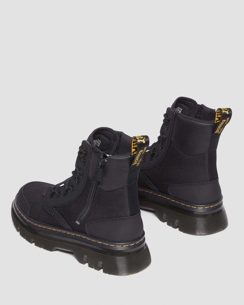 Botas Dr Martens Tarik Zip Poly & Cuero Utility Boots (Ajax + Extra Tough 50/50 + Hydro) Negras | ID77-P0NR