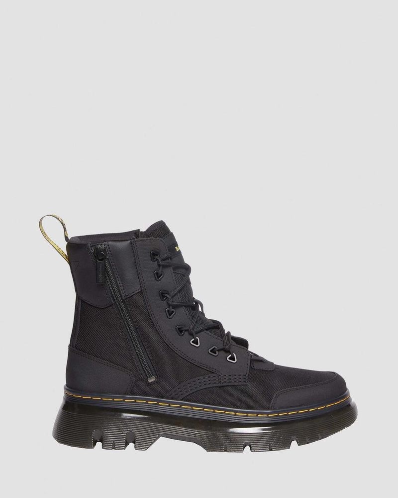 Botas Dr Martens Tarik Zip Poly & Cuero Utility Boots (Ajax + Extra Tough 50/50 + Hydro) Negras | ID77-P0NR