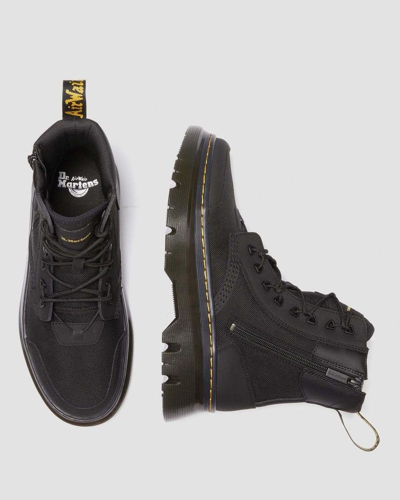 Botas Dr Martens Tarik Zip Poly & Cuero Utility Boots (Ajax + Extra Tough 50/50 + Hydro) Negras | ID77-P0NR