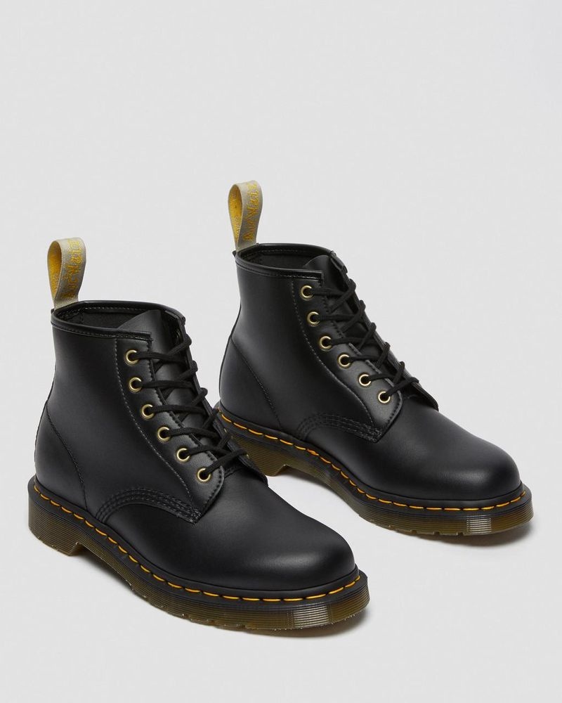 Botas Dr Martens Vegan 101 Felix Ankle Boots (Felix Rub Off) Negras | PG10-O6PI