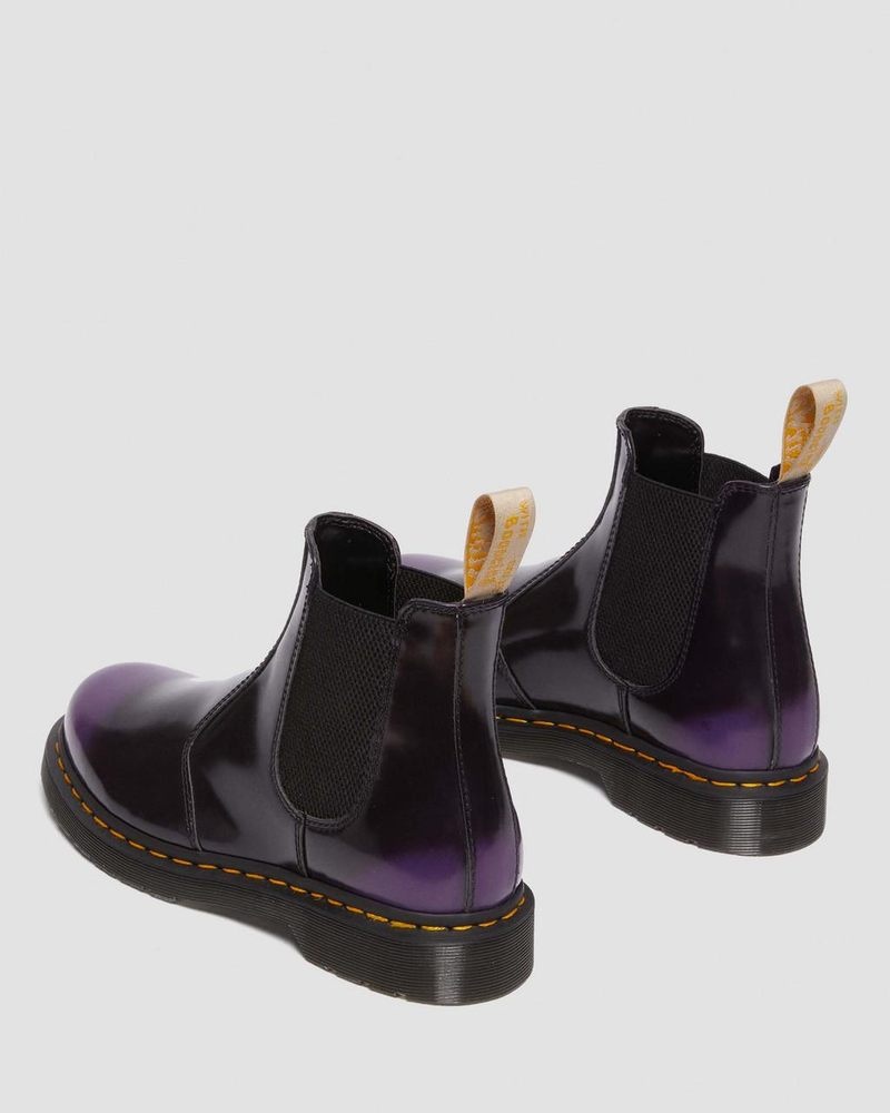 Botas Dr Martens Vegan 2976 Chelsea Boots (Oxford Rub Off) Moradas | BJ57-X5KP