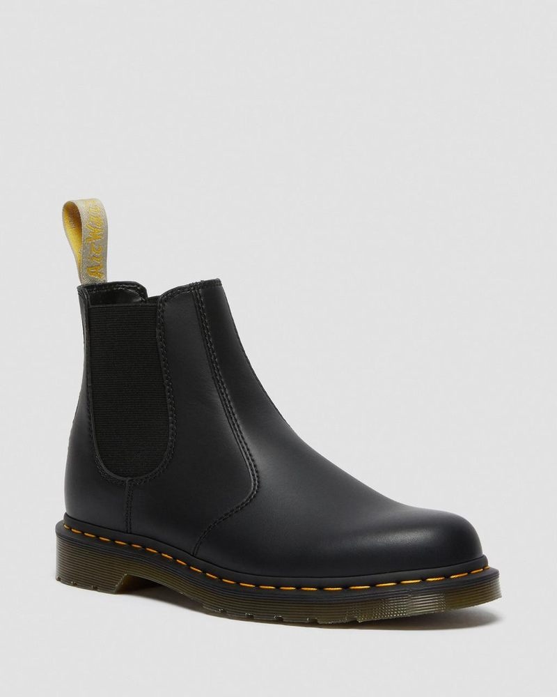 Botas Dr Martens Vegan 2976 Felix Chelsea Boots (Felix Rub Off) Negras | ZI79-X5WQ