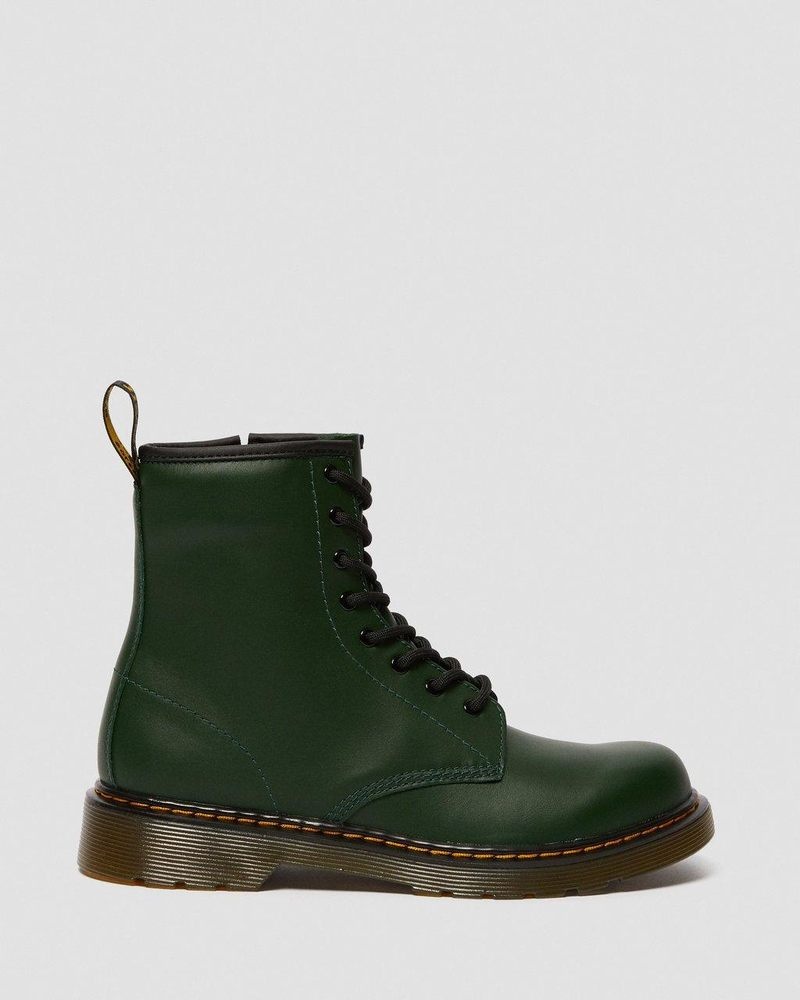 Botas Dr Martens Youth 1460 Cuero Encaje Up Boots (Romario) Verde | PT95-V8ZZ