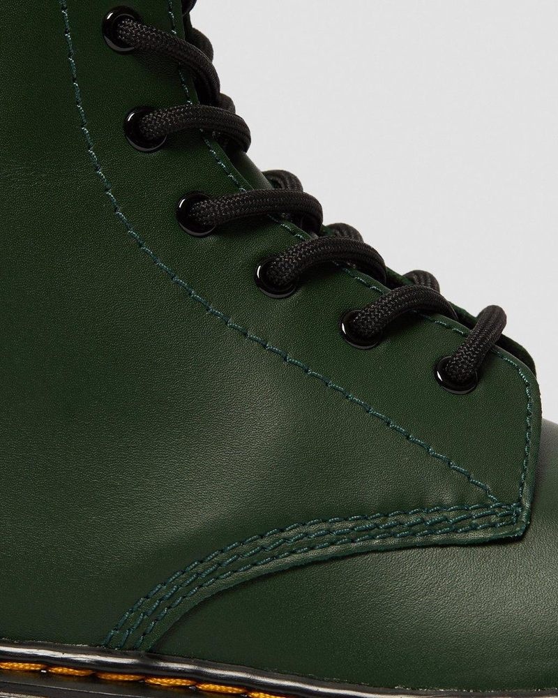 Botas Dr Martens Youth 1460 Cuero Encaje Up Boots (Romario) Verde | PT95-V8ZZ