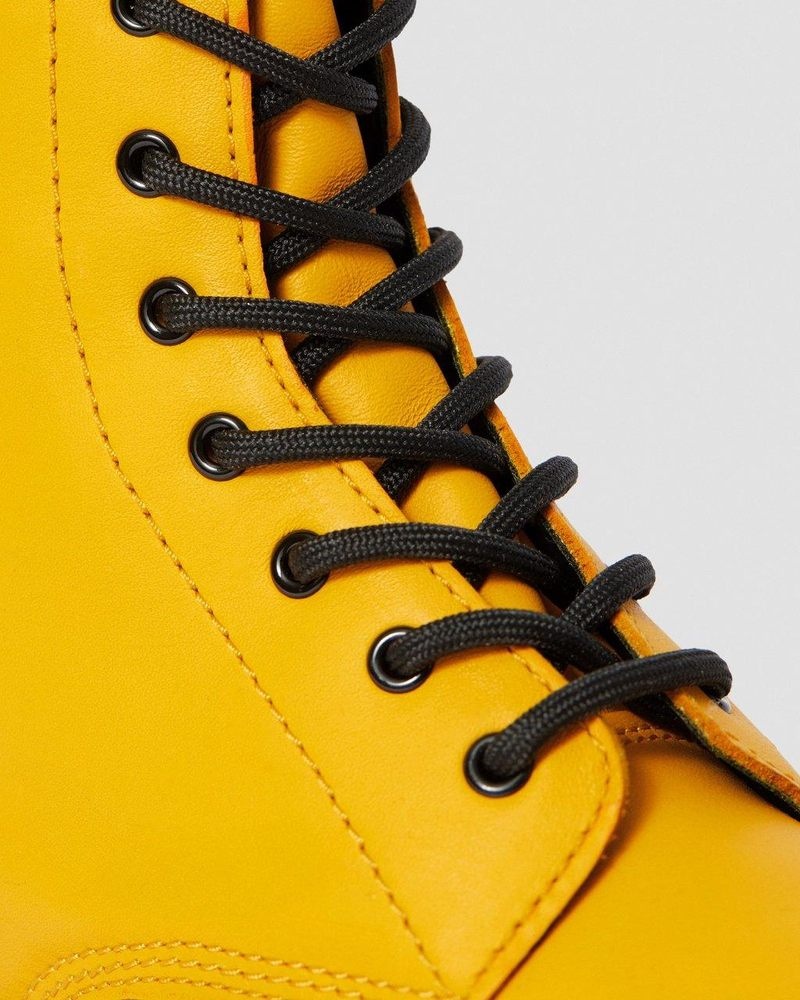 Botas Dr Martens Youth 1460 Cuero Encaje Up Boots (Romario) Amarillo | FG88-X5BS