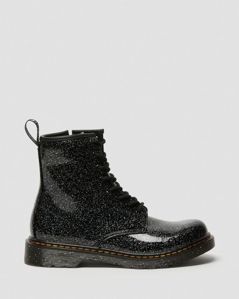 Botas Dr Martens Youth 1460 Glitter Encaje Up Boots (Cosmic Glitter) Negras | EJ06-Z0DL