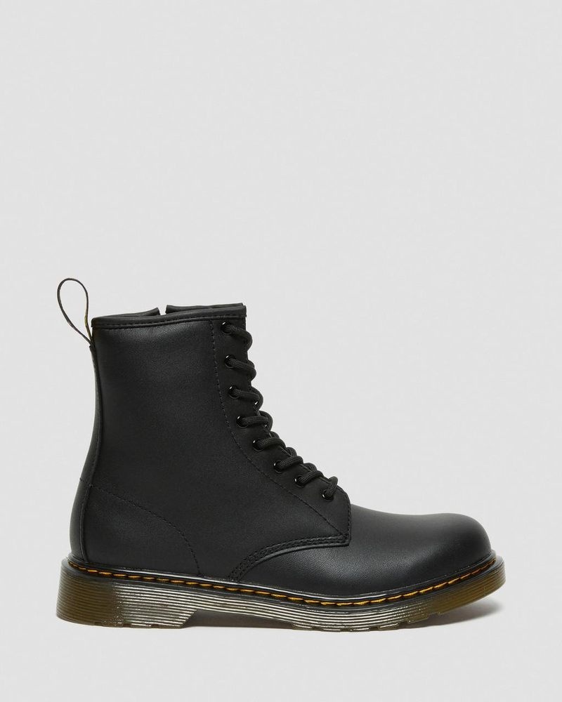 Botas Dr Martens Youth 1460 Softy T Cuero Encaje Up Boots (Softy T) Negras | BC53-S9EW