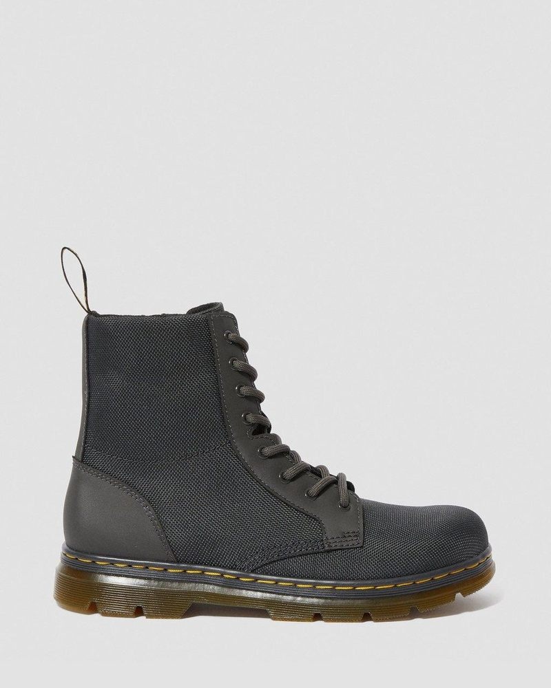 Botas Dr Martens Youth Combs Extra Tough Poly Casuales Boots (Extra Tough 50/50+Rubbery) Charcoal | EA08-V7AG