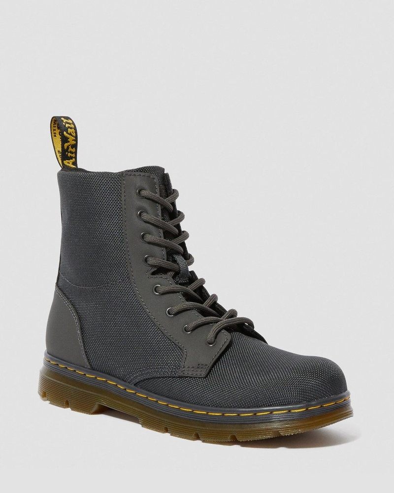 Botas Dr Martens Youth Combs Extra Tough Poly Casuales Boots (Extra Tough 50/50+Rubbery) Charcoal | EA08-V7AG