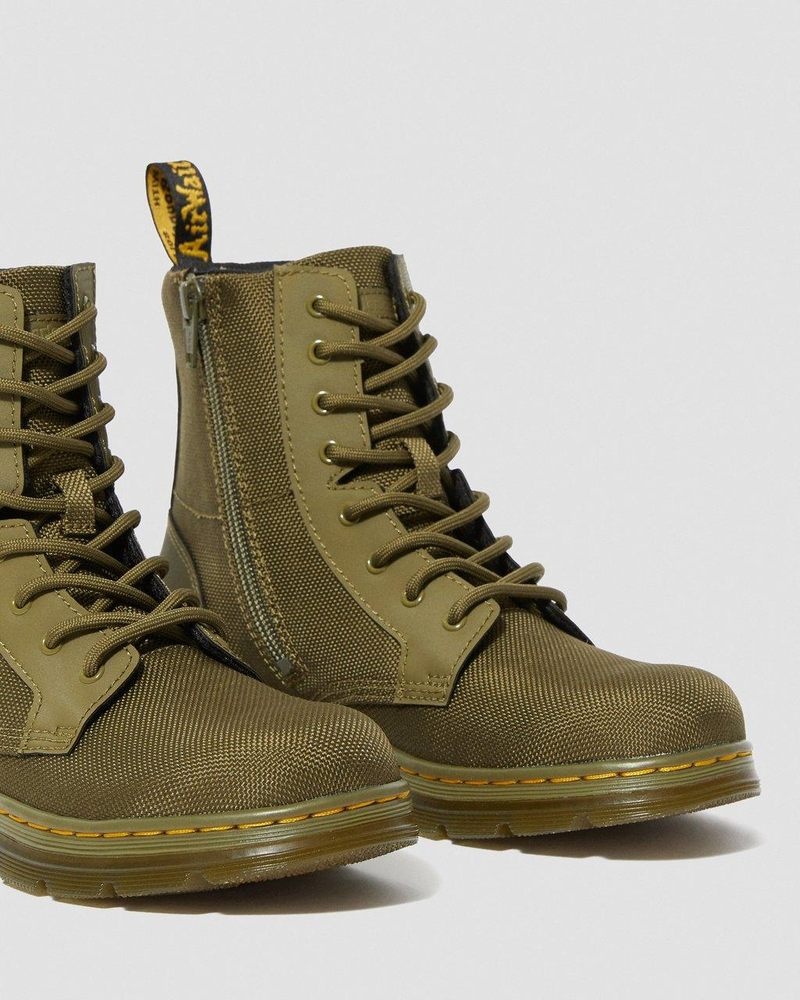 Botas Dr Martens Youth Combs Extra Tough Poly Casuales Boots (Extra Tough 50/50+Rubbery) Verde Oliva | KT43-M2AG