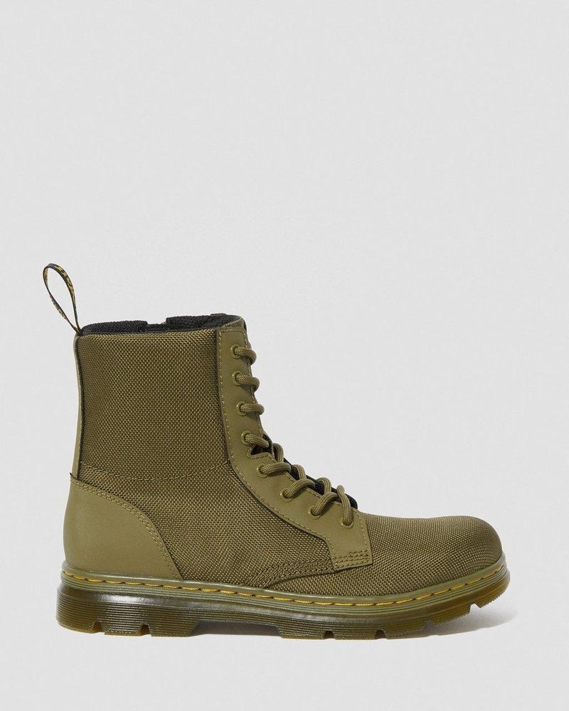 Botas Dr Martens Youth Combs Extra Tough Poly Casuales Boots (Extra Tough 50/50+Rubbery) Verde Oliva | KT43-M2AG