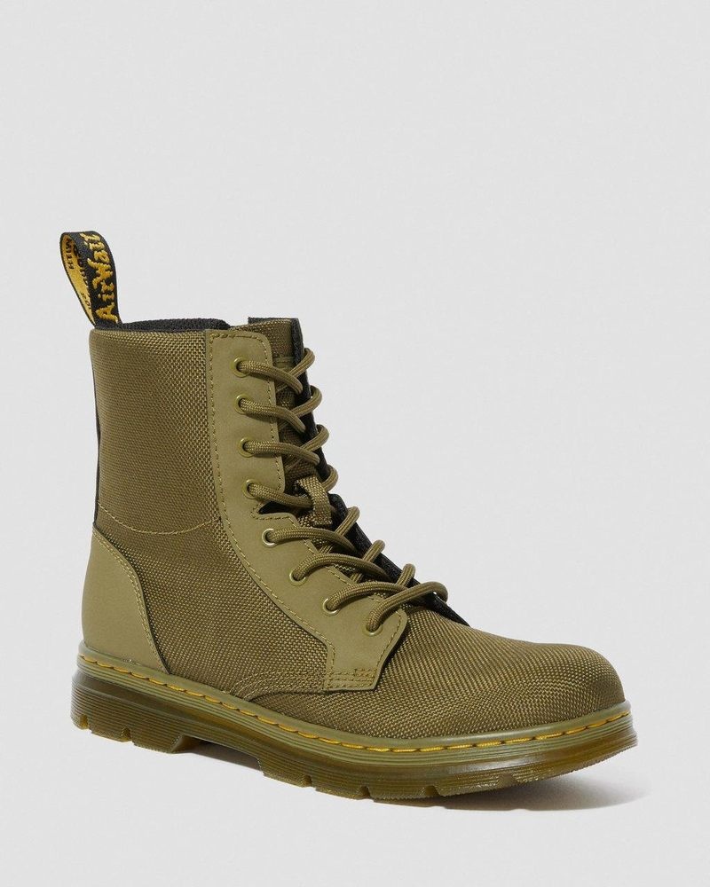 Botas Dr Martens Youth Combs Extra Tough Poly Casuales Boots (Extra Tough 50/50+Rubbery) Verde Oliva | KT43-M2AG