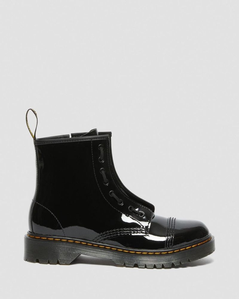 Botas Dr Martens Youth Sinclair Bex Charol Cuero Boots (Charol Cuero) Negras | LZ24-S6IE