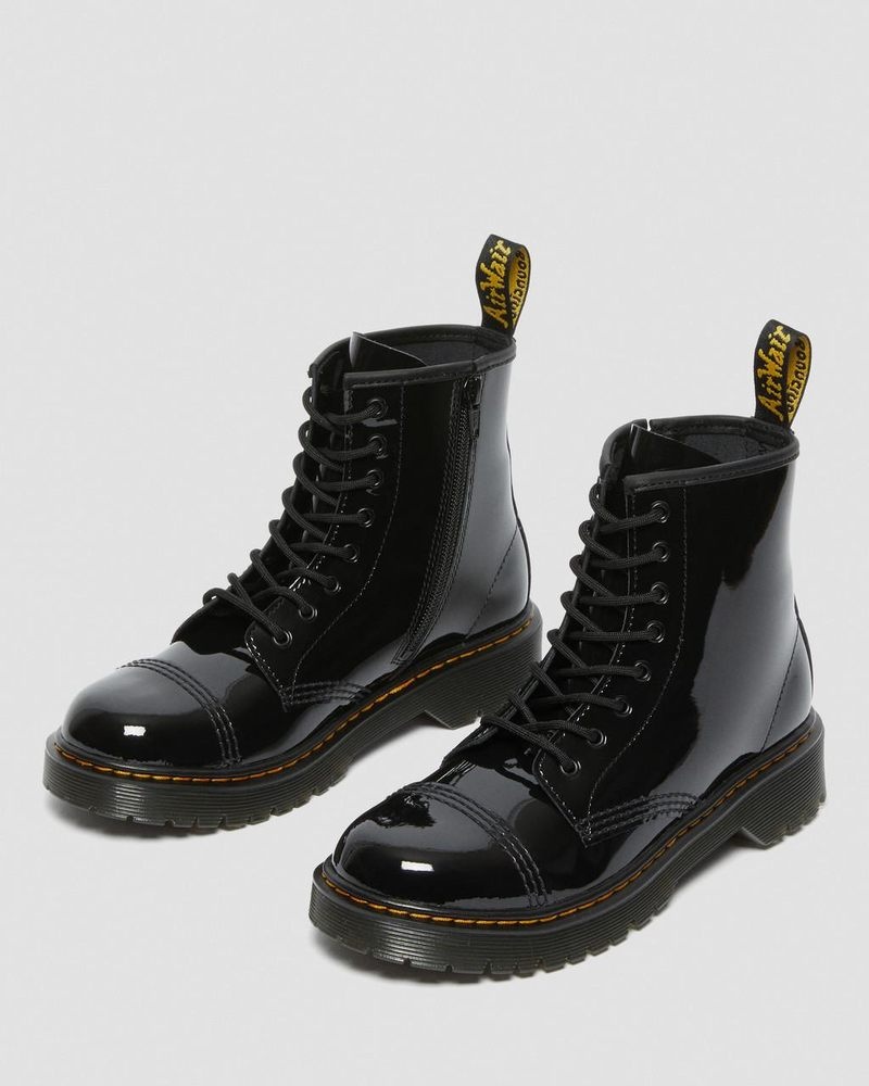 Botas Dr Martens Youth Sinclair Bex Charol Cuero Boots (Charol Cuero) Negras | LZ24-S6IE