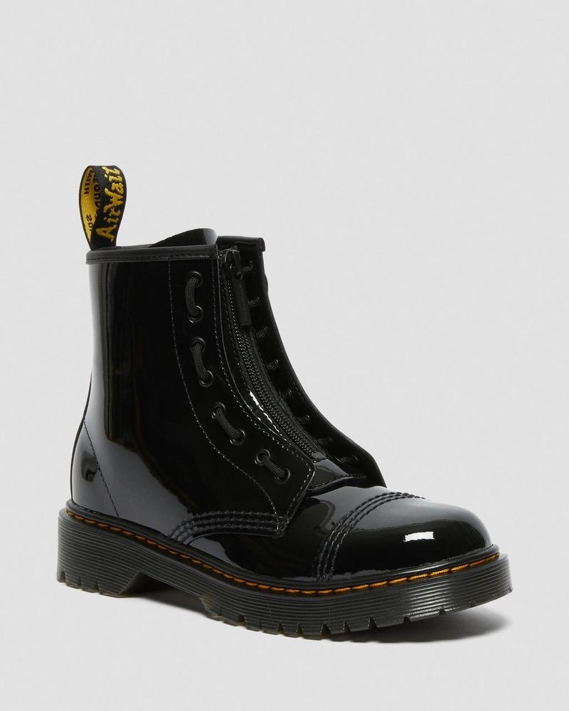 Botas Dr Martens Youth Sinclair Bex Charol Cuero Boots (Charol Cuero) Negras | LZ24-S6IE