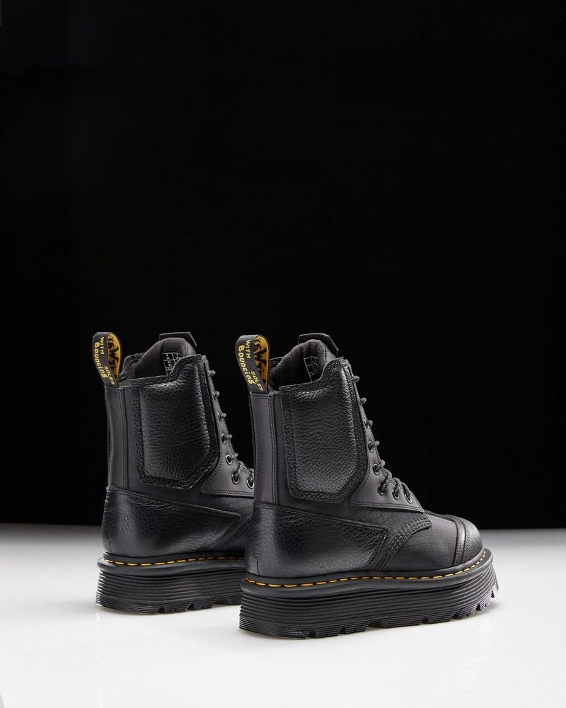 Botas de Plataforma Dr Martens 1460 Beta Zebzag Plataforma Boots (Lunar+Sorento+Hub Ripstop) Negras | GV64-V6TC