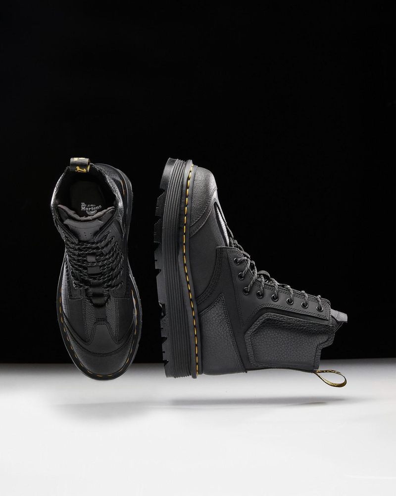 Botas de Plataforma Dr Martens 1460 Beta Zebzag Plataforma Boots (Lunar+Sorento+Hub Ripstop) Negras | GV64-V6TC