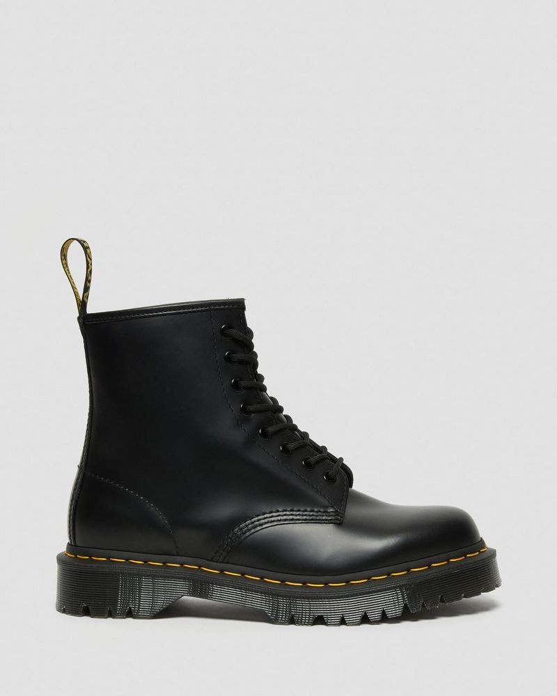 Botas de Plataforma Dr Martens 1460 Bex Smooth Cuero Encaje Up Boots (Smooth Cuero) Negras | JL93-R4FD