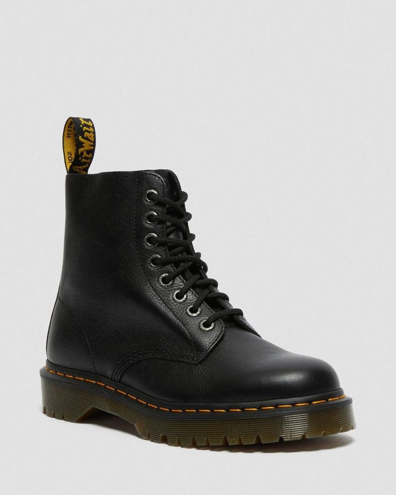 Botas de Plataforma Dr Martens 1460 Pascal Bex Pisa Cuero Encaje Up Boots (Pisa) Negras | SD81-B7KA