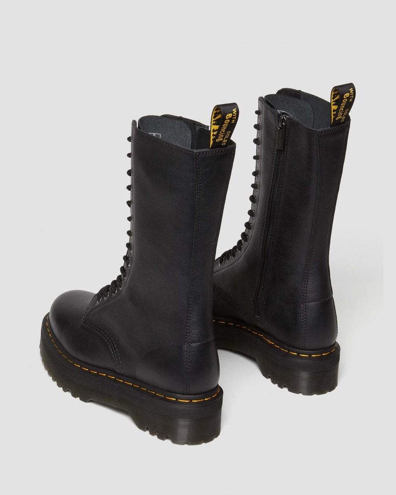 Botas de Plataforma Dr Martens 1B99 Pisa Cuero Mid Calf Encaje Up Boots (Pisa) Negras | WF86-W9FY