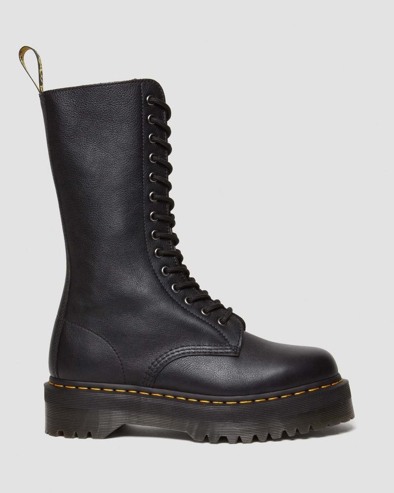 Botas de Plataforma Dr Martens 1B99 Pisa Cuero Mid Calf Encaje Up Boots (Pisa) Negras | WF86-W9FY