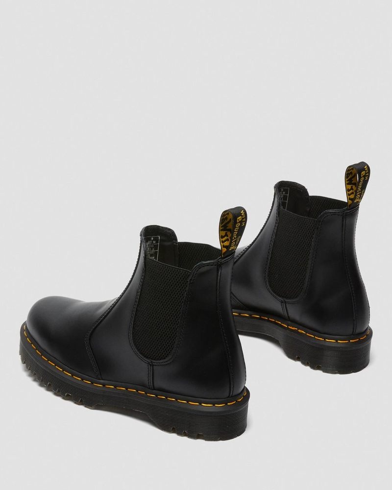 Botas de Plataforma Dr Martens 2976 Bex Smooth Cuero Chelsea Boots (Smooth Cuero) Negras | XA45-L7EC