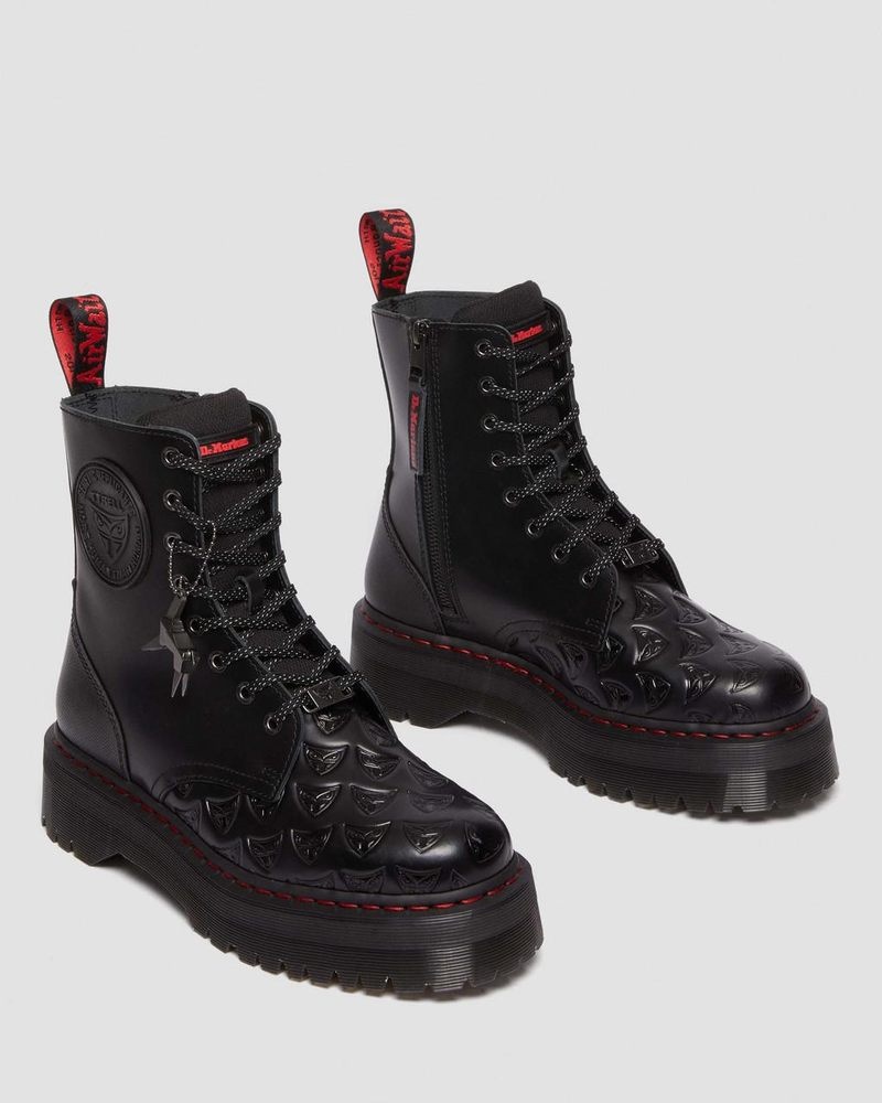 Botas de Plataforma Dr Martens Jadon Boot WB Blade Runner Cuero Platforms Negras | BB06-C8XG