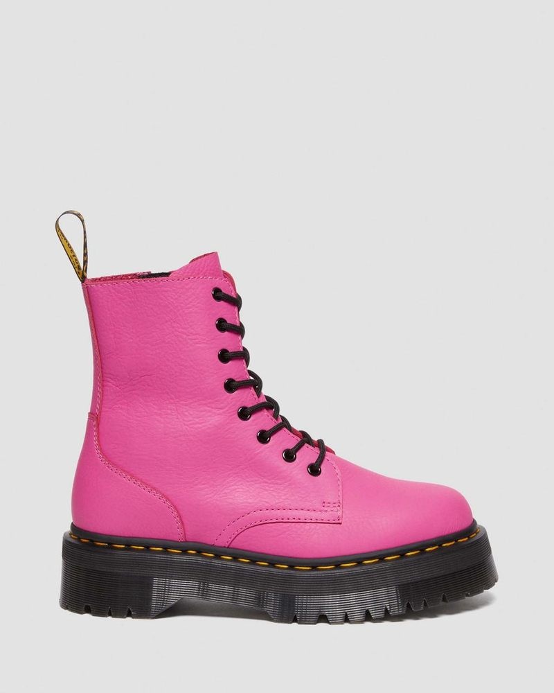 Botas de Plataforma Dr Martens Jadon III Boot Pisa Cuero Platforms (Pisa) Rosas | EW01-M3DO