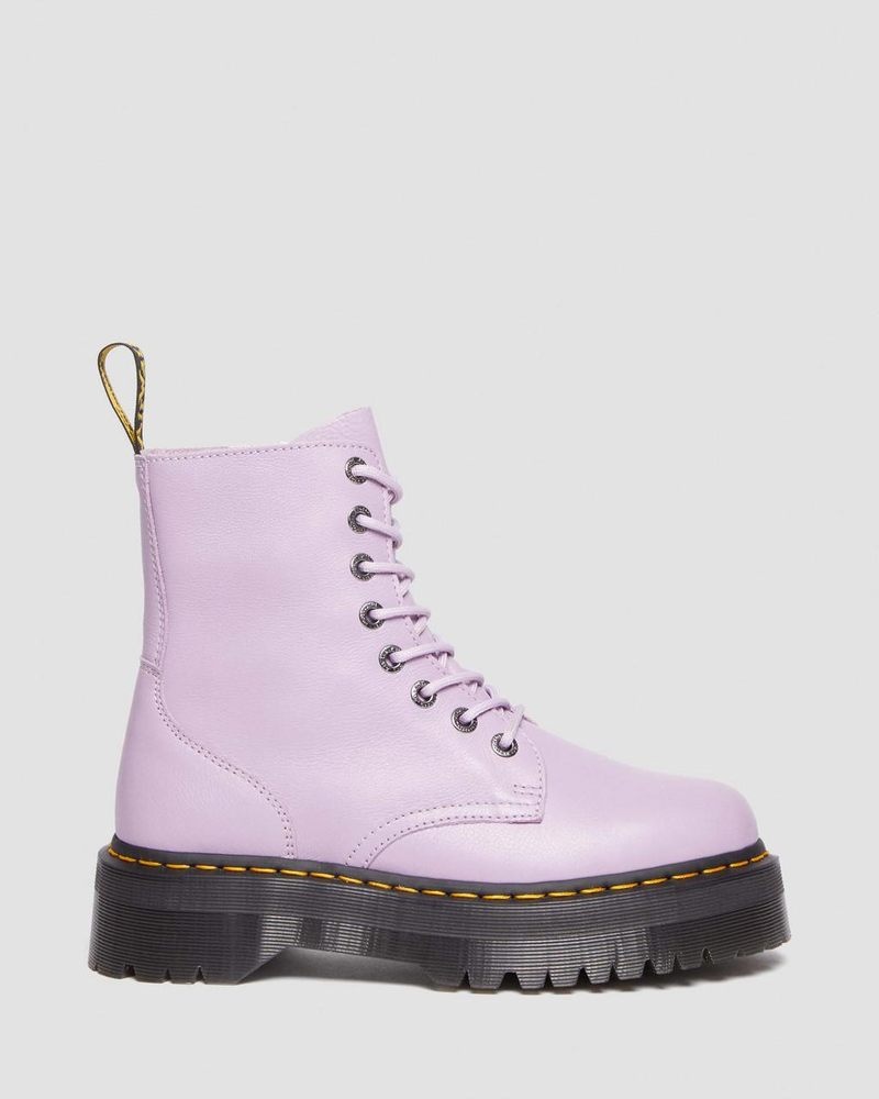 Botas de Plataforma Dr Martens Jadon III Boot Pisa Cuero Platforms (Pisa) Lilac | ER92-T9IU