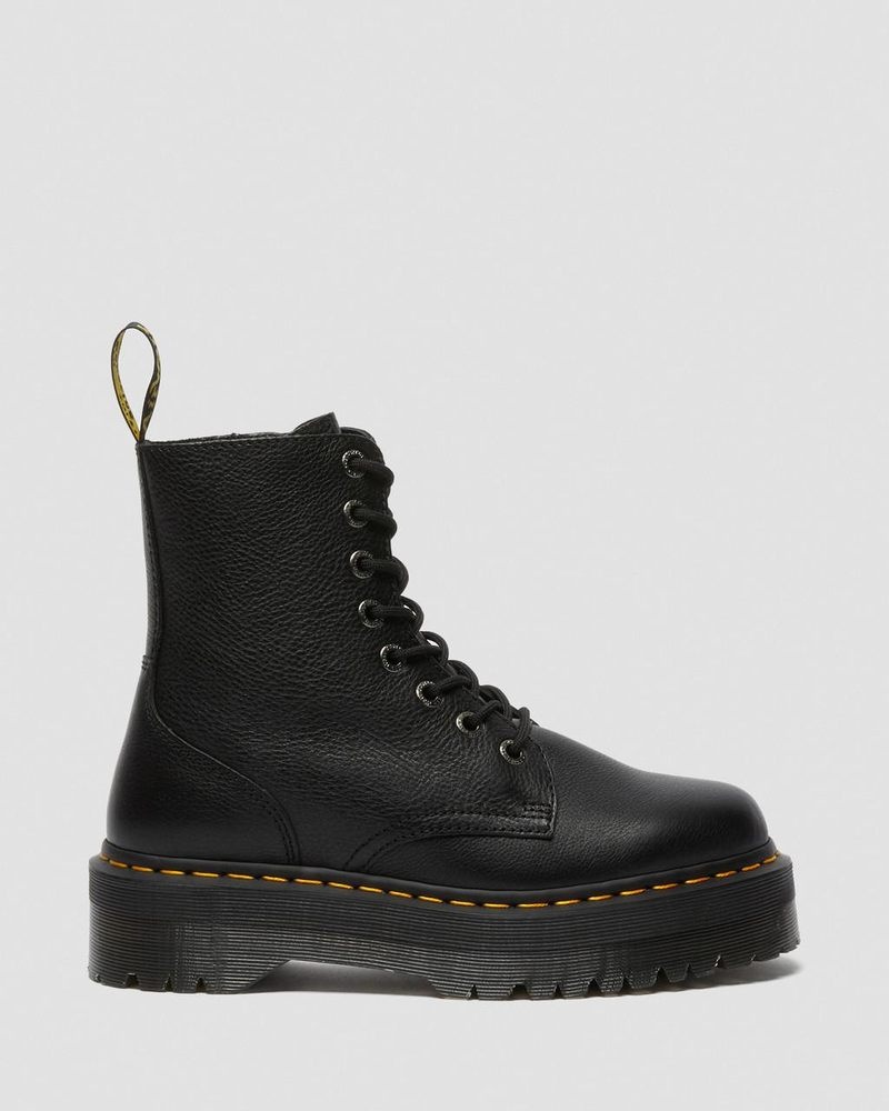 Botas de Plataforma Dr Martens Jadon III Boot Pisa Cuero Platforms (Pisa) Negras | DS30-D0AB