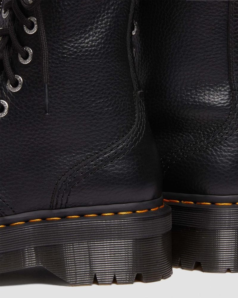 Botas de Plataforma Dr Martens Sinclair Hi Milled Nappa Cuero Plataforma Boots (Milled Nappa) Negras | QP22-X8OL