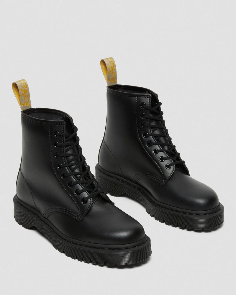 Botas de Plataforma Dr Martens Vegan 1460 Bex Mono Encaje Up Boots (Felix Rub Off) Negras | NN37-U2VQ