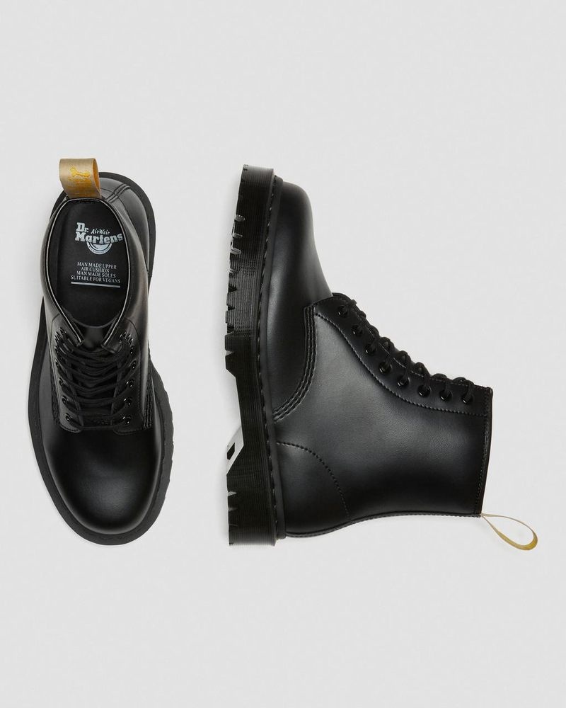 Botas de Plataforma Dr Martens Vegan 1460 Bex Mono Encaje Up Boots (Felix Rub Off) Negras | NN37-U2VQ