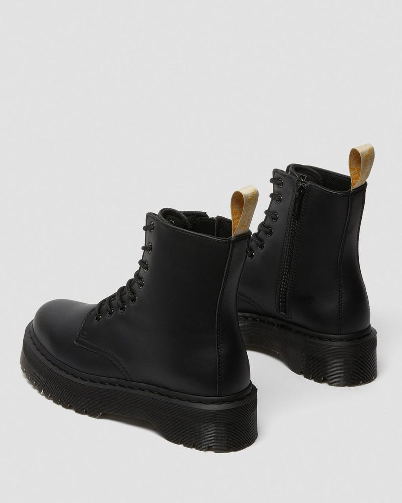 Botas de Plataforma Dr Martens Vegan Jadon II Boot Mono Platforms (Felix Rub Off) Negras | YS28-N5PH