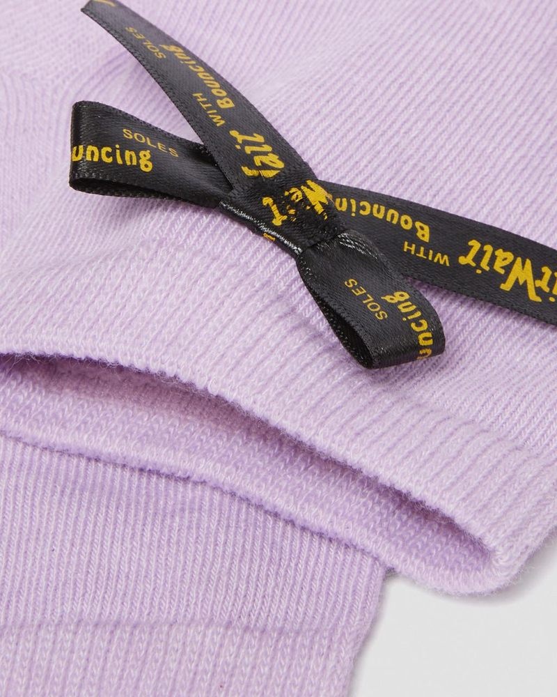 Calcetines Dr Martens Ankle Bow Organic Algodon Blend Socks (Algodon Blend) Lilac | JG74-F2OC