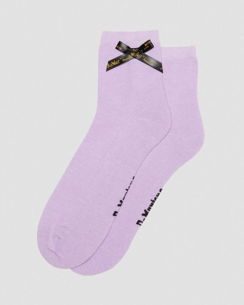 Calcetines Dr Martens Ankle Bow Organic Algodon Blend Socks (Algodon Blend) Lilac | JG74-F2OC