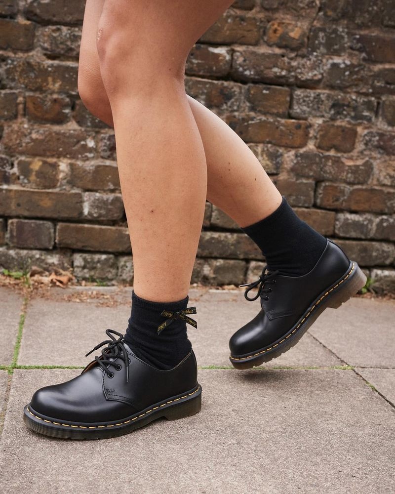 Calcetines Dr Martens Ankle Bow Organic Algodon Blend Socks (Algodon Blend) Negras | VJ13-O7BV