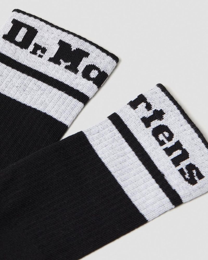 Calcetines Dr Martens Atléticos Logo Organic Algodon Blend Socks (Algodon Blend) Black+White | AI24-J9JA