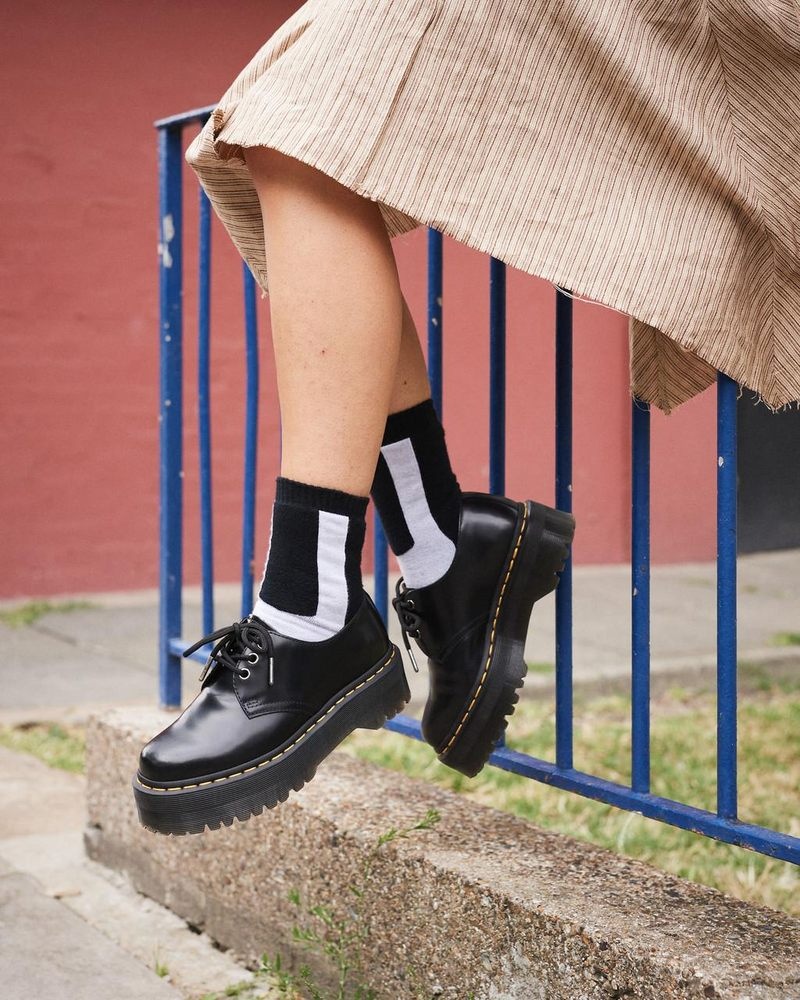 Calcetines Dr Martens Double Doc Algodon Blend Socks (Algodon Blend) Black+White | WP29-X0VG