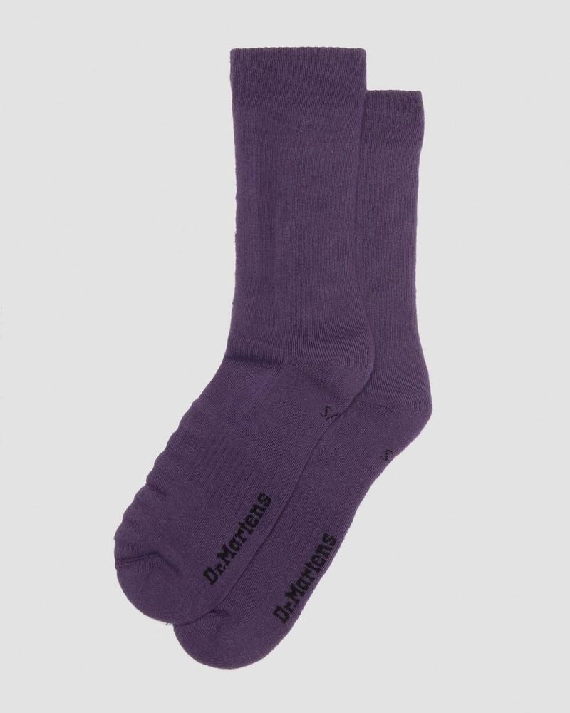 Calcetines Dr Martens Double Doc Algodon Blend Socks (Algodon Blend) Moradas | AK36-B5VT